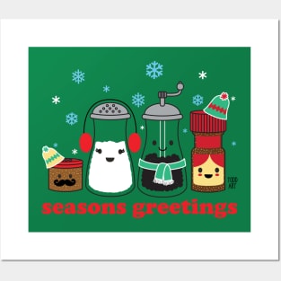 SEASONS GREETINGS Posters and Art